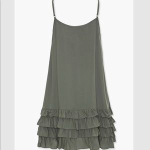 Tiered ruffle shift dress